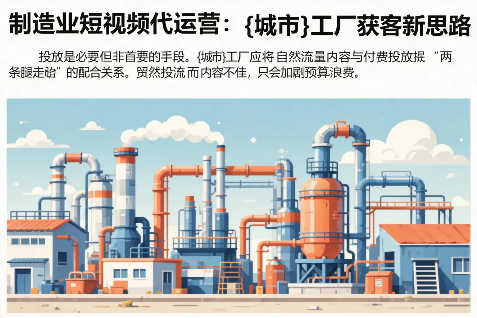 制造业短视频代运营:库尔勒工厂获客新思路